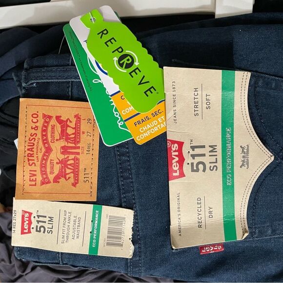 NWT Levi's 511 Dark Wash Slim Leg Jeans - Picture 4 of 4